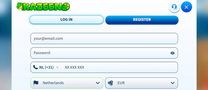 kazeeno casino account aanmaken